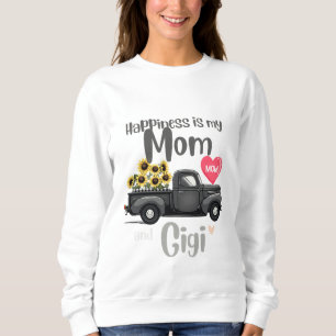 おばあちゃんの幸せは私の母とギギTシャツ スウェットシャツ