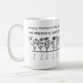 おばあちゃんの庭から幸せな母の日 コーヒーマグカップ (左)