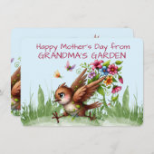 おばあちゃんの庭から幸せな母の日 シーズンカード (正面/裏面)