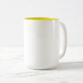 おばあちゃんの庭のひまわり コーヒーマグ ツートーンマグカップ (正面右)