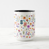 おばあちゃんの庭のマグカップの花パーソナライズされた付き マグカップ (中央)