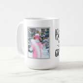 おばあちゃんの引用文と写真 コーヒーマグカップ (正面左)