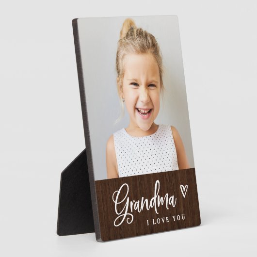 おばあちゃんの形見 |かわいい素朴写真 フォトプラーク (側面)