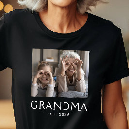 おばあちゃんの思い出タイポグラフィー写真 Tシャツ