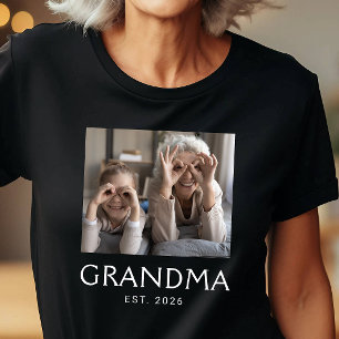 おばあちゃんの思い出タイポグラフィー写真 Tシャツ