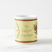 『おばあちゃんの恋の写真パーソナライズされたフレームマグ』 コーヒーマグカップ (中央)