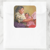 おばあちゃんの恋1995 スクエアシール (バッグ)