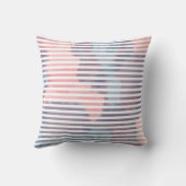 おばあちゃんの恵みフォトコラージピンク&ブルー クッション (裏面)