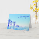 おばあちゃんの悔やみや弔慰を失って カード (黄色い花)