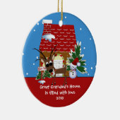おばあちゃんの愛の家 クリスマスオーナメント (右)