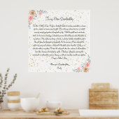 おばあちゃんの愛：母の日おばあちゃんへの献上品 ポスター (キッチン)