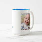 おばあちゃんの手のプリントを作成 ツートーンマグカップ (正面右)