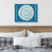 おばあちゃんの手仕事 キャンバスプリント (インサイチュ (寝室))