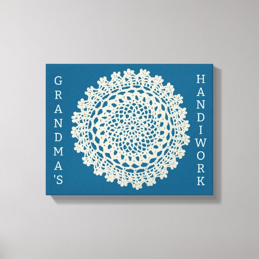 おばあちゃんの手仕事 キャンバスプリント (正面)