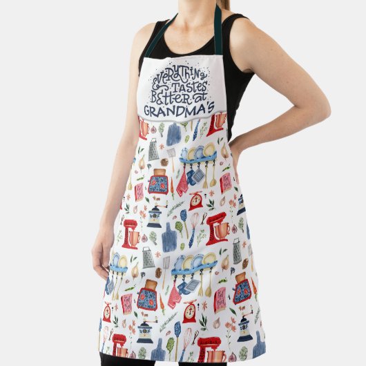 おばあちゃんの料理は全てが美味しい エプロン (インサイチュ)
