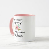 おばあちゃんの新しいおばあちゃん妊娠の暴露に昇進 マグカップ (正面左)