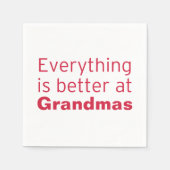 おばあちゃんの方が得意だ スタンダードカクテルナプキン (正面)