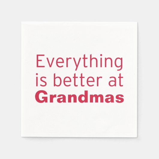 おばあちゃんの方が得意だ スタンダードカクテルナプキン (正面)