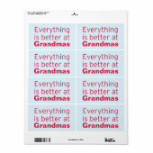 おばあちゃんの方が得意だ ラベル (フルシート)