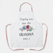 おばあちゃんの方が美味しい エプロン (正面)