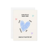 おばあちゃんの日にお孫さんの名前を入れて特別なカード ノートカード (正面/裏面インサイチュ)