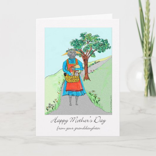 おばあちゃんの日のおばあちゃん猫たち カード (正面)