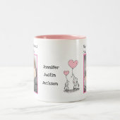 おばあちゃんの日の贈り物- ツートーンマグカップ (中央)