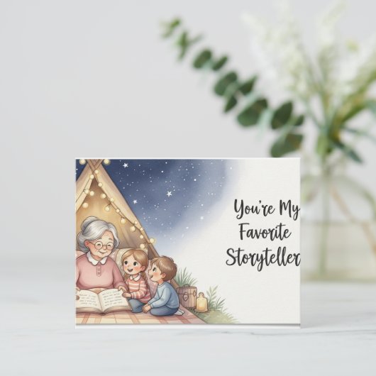 おばあちゃんの日はがき ポストカード (スタンド正面)