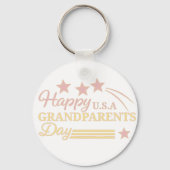 おばあちゃんの日ヴィンテージバッジデザイン キーホルダー (裏面)