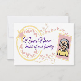 おばあちゃんの日ヴィンテージバッジデザイン サンキューカード