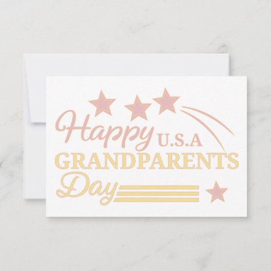 おばあちゃんの日ヴィンテージバッジデザイン サンキューカード (裏面)