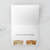 「おばあちゃんの日」おじいちゃん2人がベアカード カード (内部)