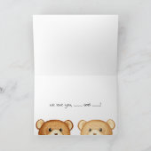 「おばあちゃんの日」おばあちゃん親がベアカード カード (内部)