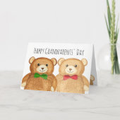 「おばあちゃんの日」おばあちゃん親がベアカード カード (正面)