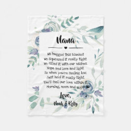 おばあちゃんの日 – 孫のグラミーナナ フリースブランケット