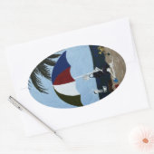 おばあちゃんの日 楕円形シール (封筒)