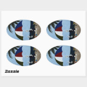 おばあちゃんの日 楕円形シール (シート)