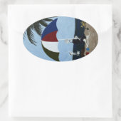 おばあちゃんの日 楕円形シール (バッグ)