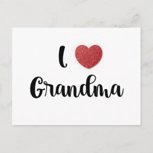 おばあちゃんの日 I Love Grandma ハートエクスプロージョンギフト シーズンポストカード