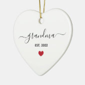 おばあちゃんの最初年セラミックオーナメント セラミックオーナメント (左)