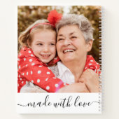 おばあちゃんの最高のレシピクックブック10フォトコラージュ ノートブック (裏面)