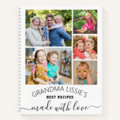 おばあちゃんの最高のレシピクックブック6 Photo Collage ノートブック (正面)