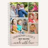 おばあちゃんの最高のレシピクックブック6 Photo Collage ノートブック (正面)