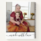 おばあちゃんの最高のレシピ料理の写真集 ノートブック (裏面)