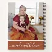 おばあちゃんの最高のレシピTerracottaフォトクックブック ノートブック (裏面)