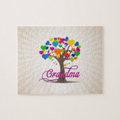 おばあちゃんの木の生活ハート ジグソーパズル (横)