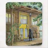 おばあちゃんの来場者 マウスパッド (正面)