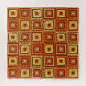 おばあちゃんの正方形のパターン ジグソーパズル (横)