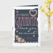 おばあちゃんの母のデイカードトレンディーとモダン カード (黄色い花)