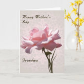 おばあちゃんの母の日のカード カード (黄色い花)